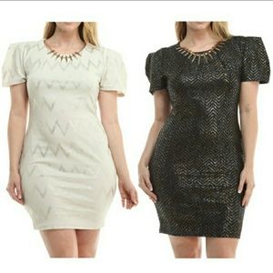 Design patterned necklace dress